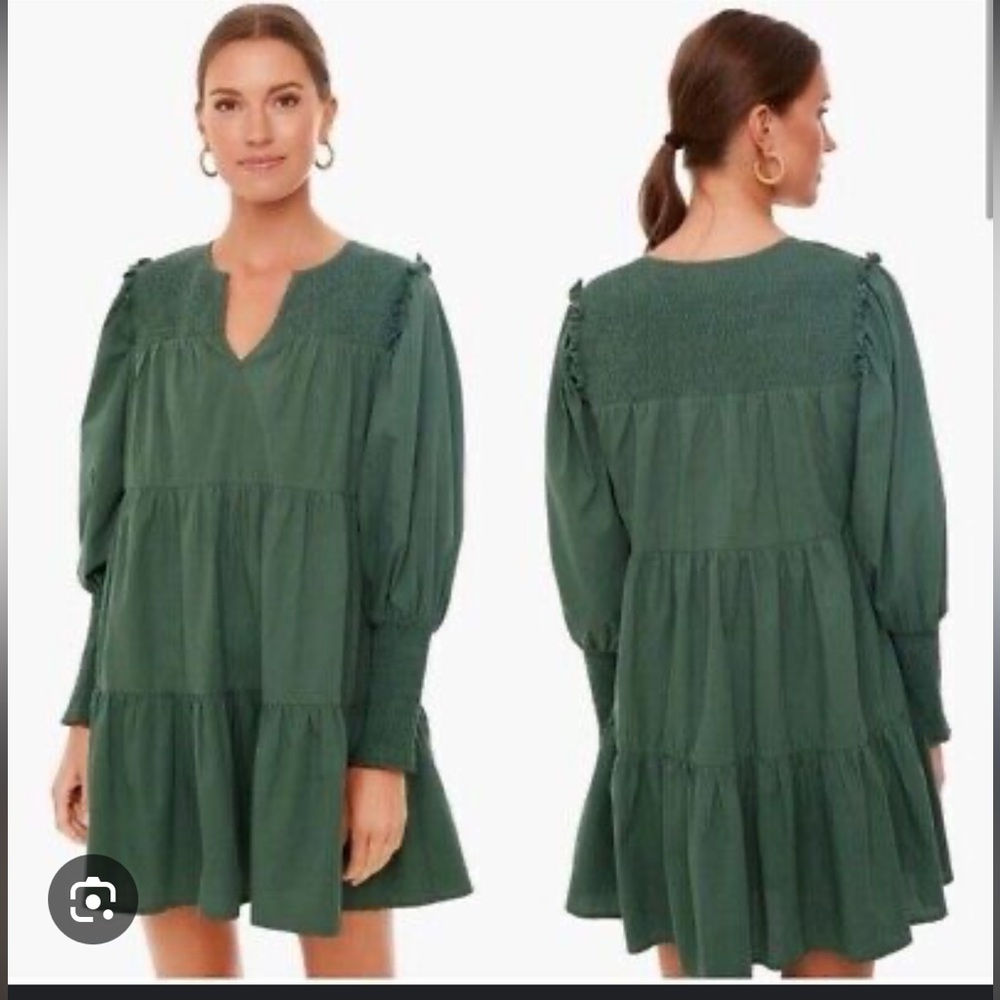 Pomander Place Green Cici long sleeve dress